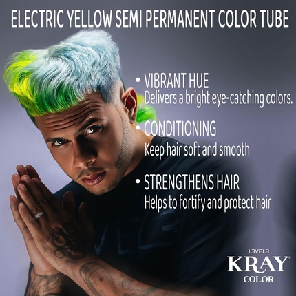 Уровень 3 Kray Electric Semi-Permanent Hair Color - Яркий стойкий блеск L3 — фото 3