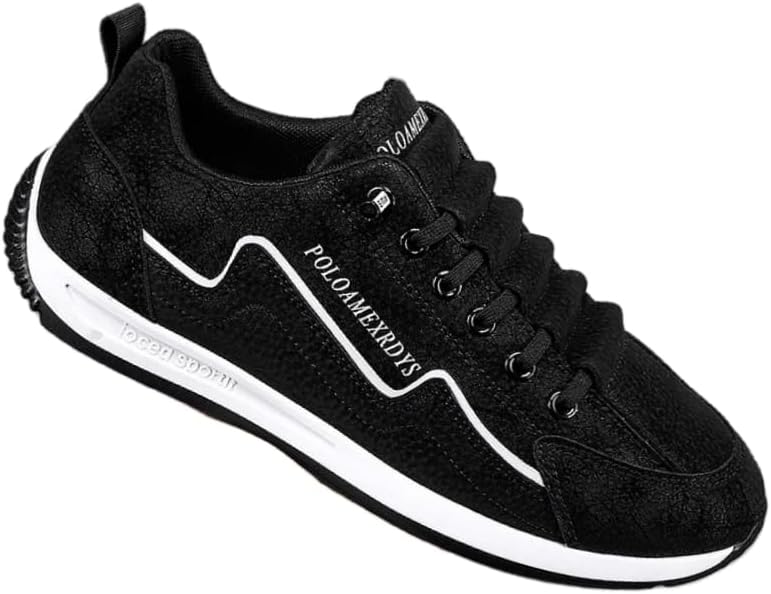 

Дышащие и противоскользящие повседневные модные кроссовки - легкая и мягкая подошва для бега и путешествий Hoalox, черный