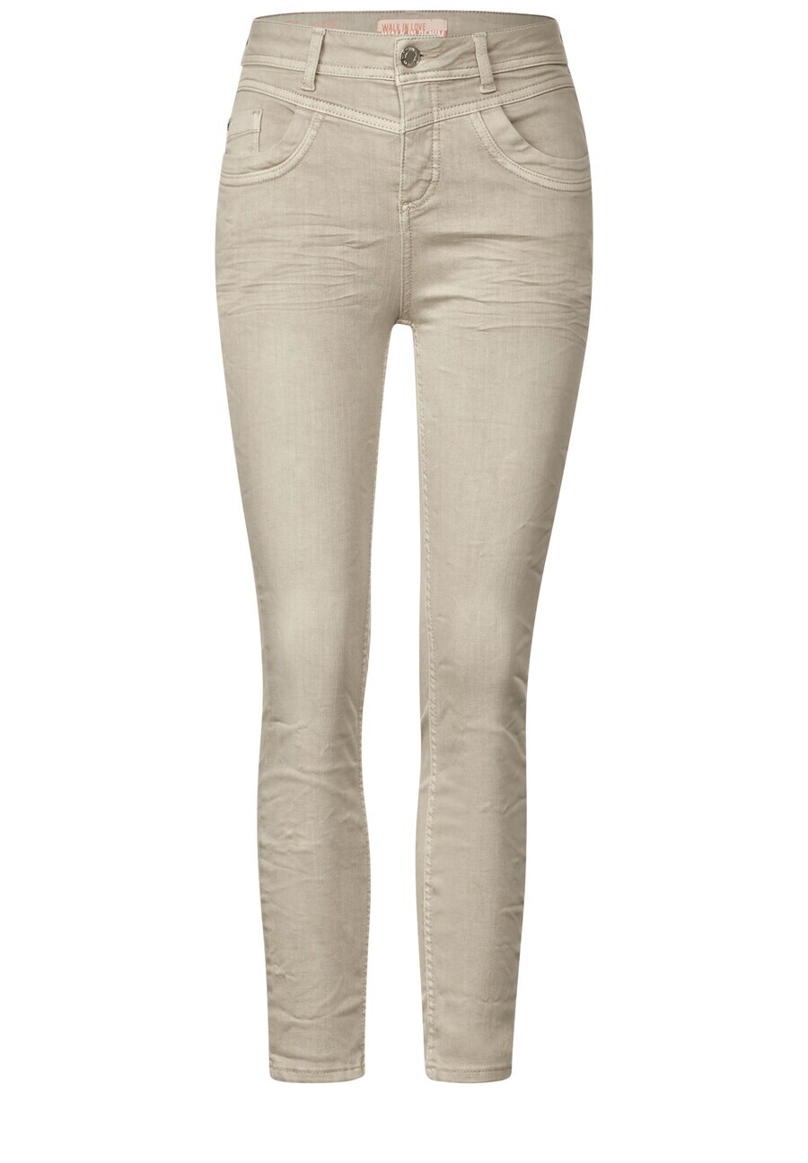 

Джинсы STREET ONE Slim fit Jeans, бежевый
