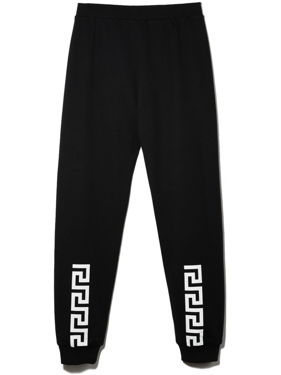 

Спортивные брюки с принтом Greca Versace Kids, черный