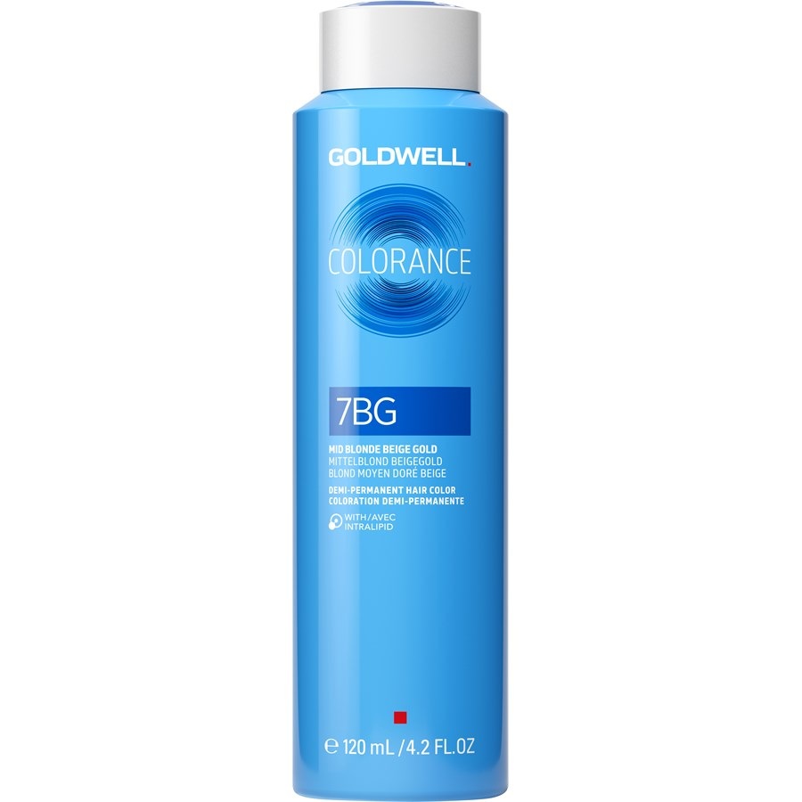 

Краска для волос colorance Goldwell, 7bg mid blonde beige gold, объем 120 мл