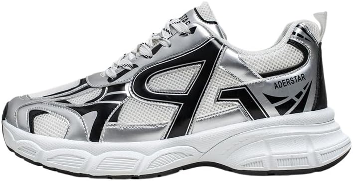 

Мужские ретро кроссовки из сетки, легкие дышащие повседневные обувь с контрастной строчкой, противоскользящие спортивные ходовые кроссовки для ежедневного ношения Aokisx, белый