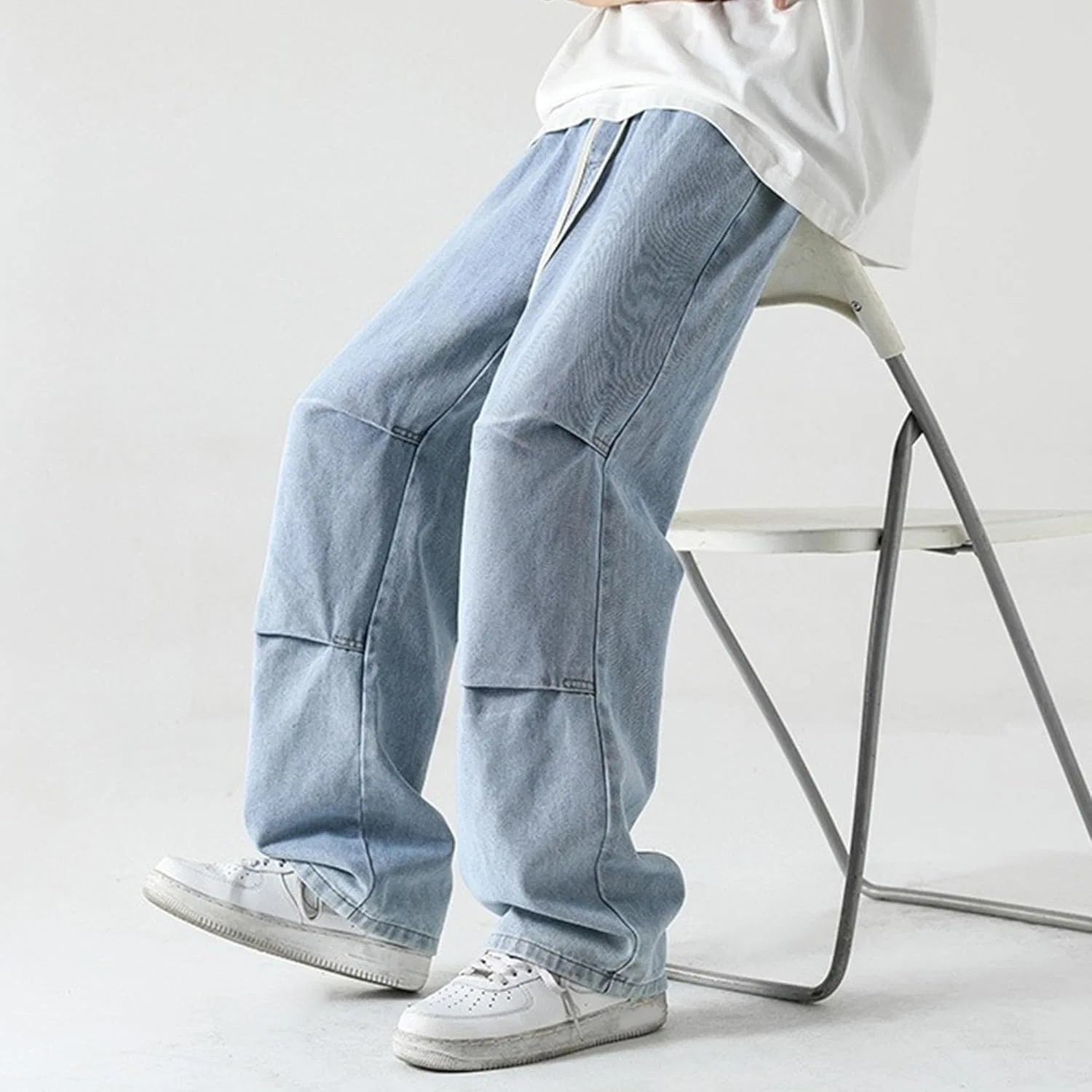 Джинсы свободные Baggy Light Blue — фото 2