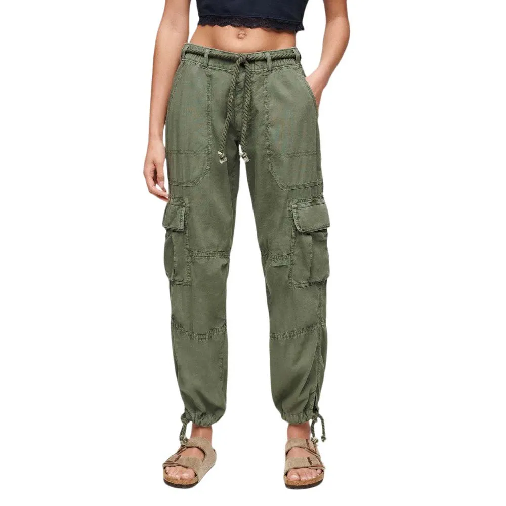 

Брюки карго Superdry Lightweight Beach, зеленый