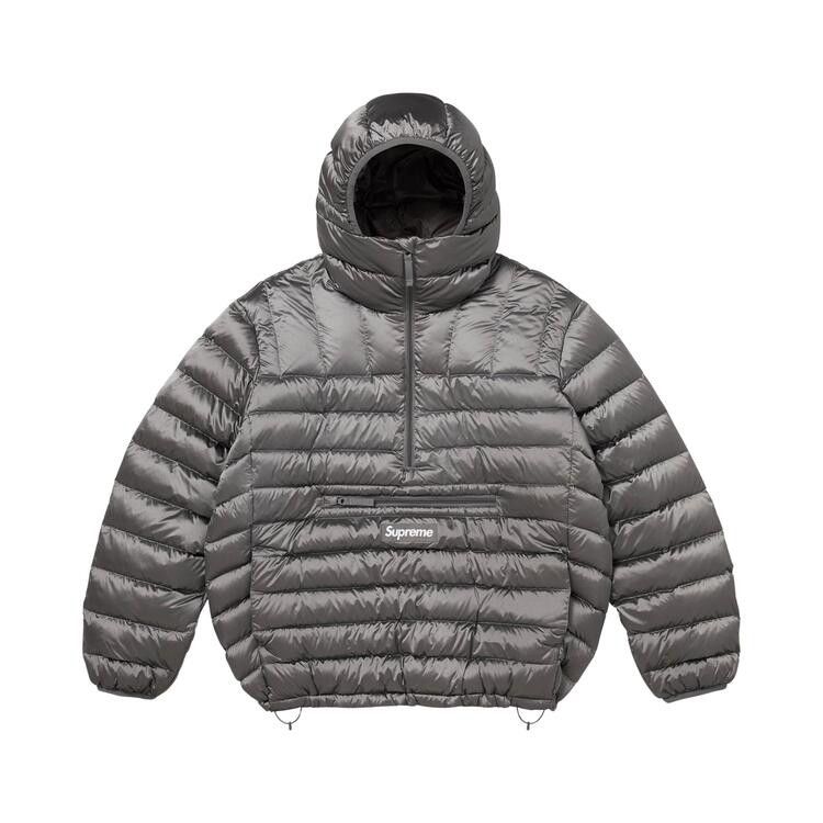 

Куртка Supreme Micro Down Half Zip Hooded Pullover, Silver