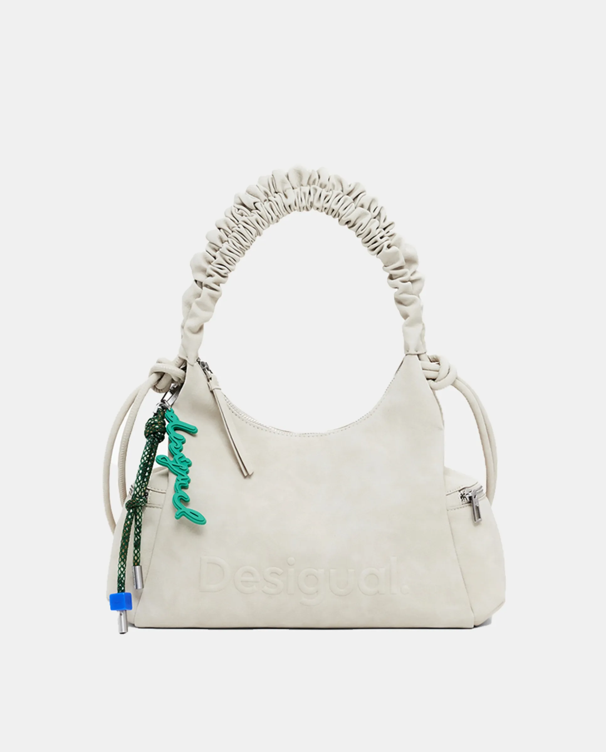 

Сумка с 3D логотипом, средняя, с присборенной ручкой Desigual, серый