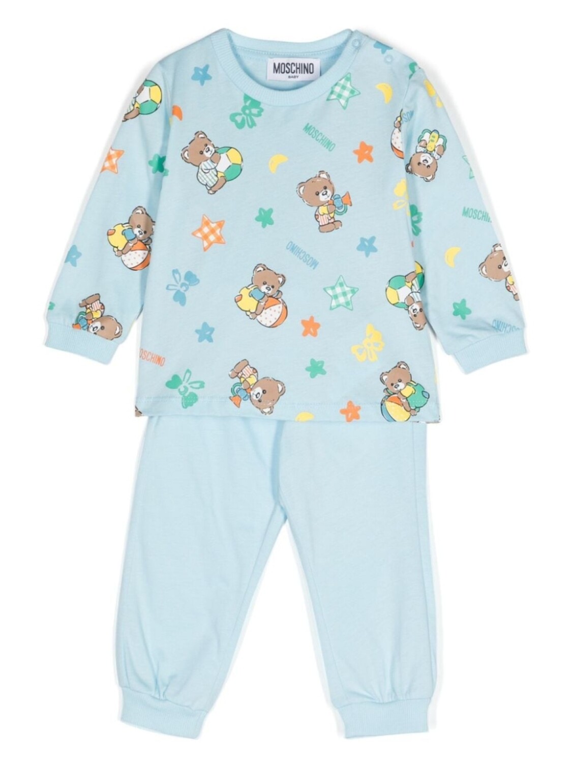 

Moschino Kids комплект брюк с логотипом, синий