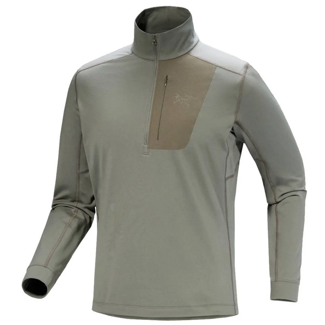 Толстовка RHO LT Zip Neck мужская Arcteryx, Dusty Green/Vintage Green/Forage/Tatsu