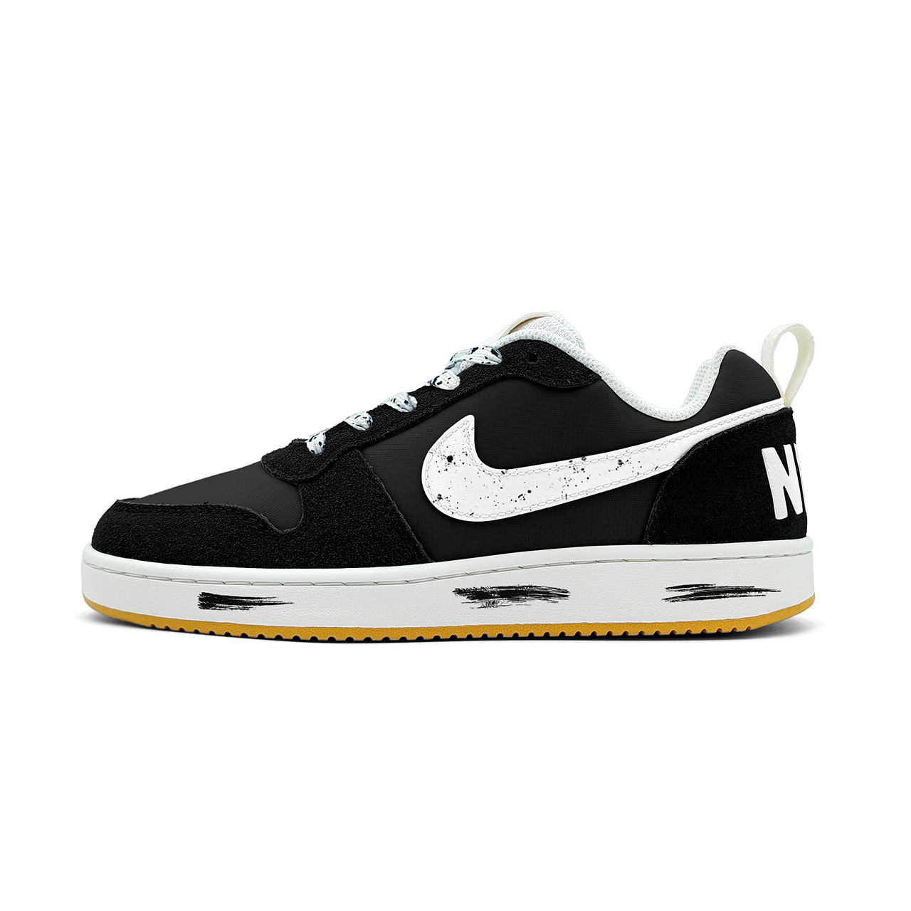 

Кроссовки для скейтбординга Court Borough Low top мужские Nike, черный/белый