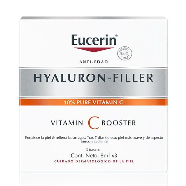

3 флакона ампул витамина С Hyaluron-Filler Vitamin C Booster Eucerin, 24 ml