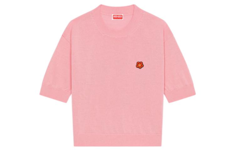

Джемпер с короткими рукавами и цветочным принтом Boke Flower Crest KENZO, Begonia Color