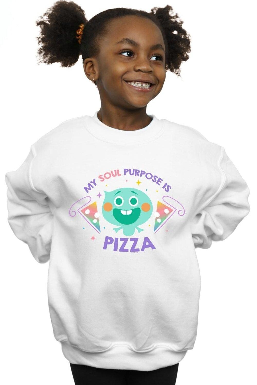 

Толстовка Soul 22 Soul Purpose Is Pizza Disney, белый