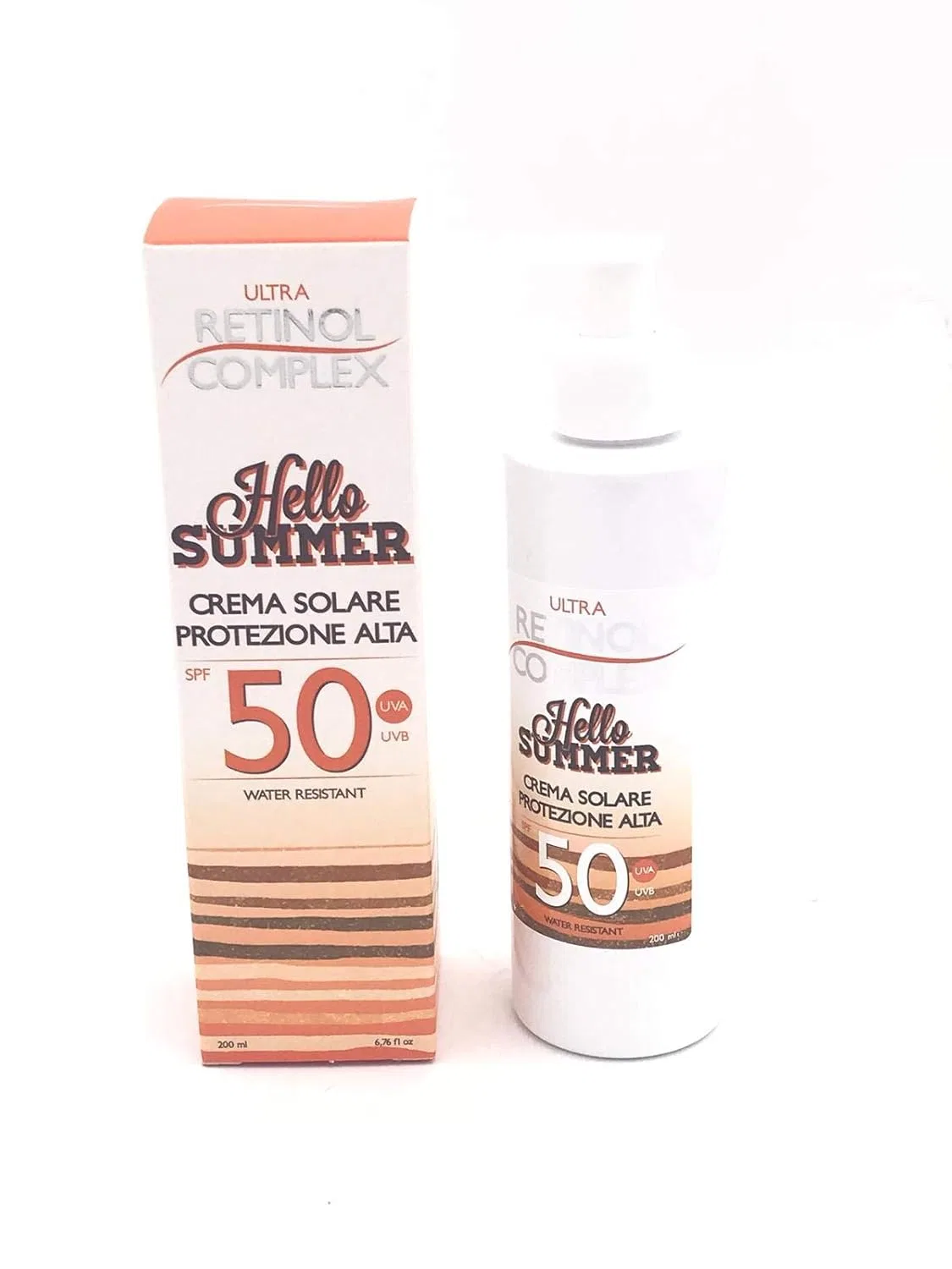 Солнцезащитный крем «Hllo Summer» SPF 50 от ULTRA RETINOL COMPLEX Ultra Retinol Complex