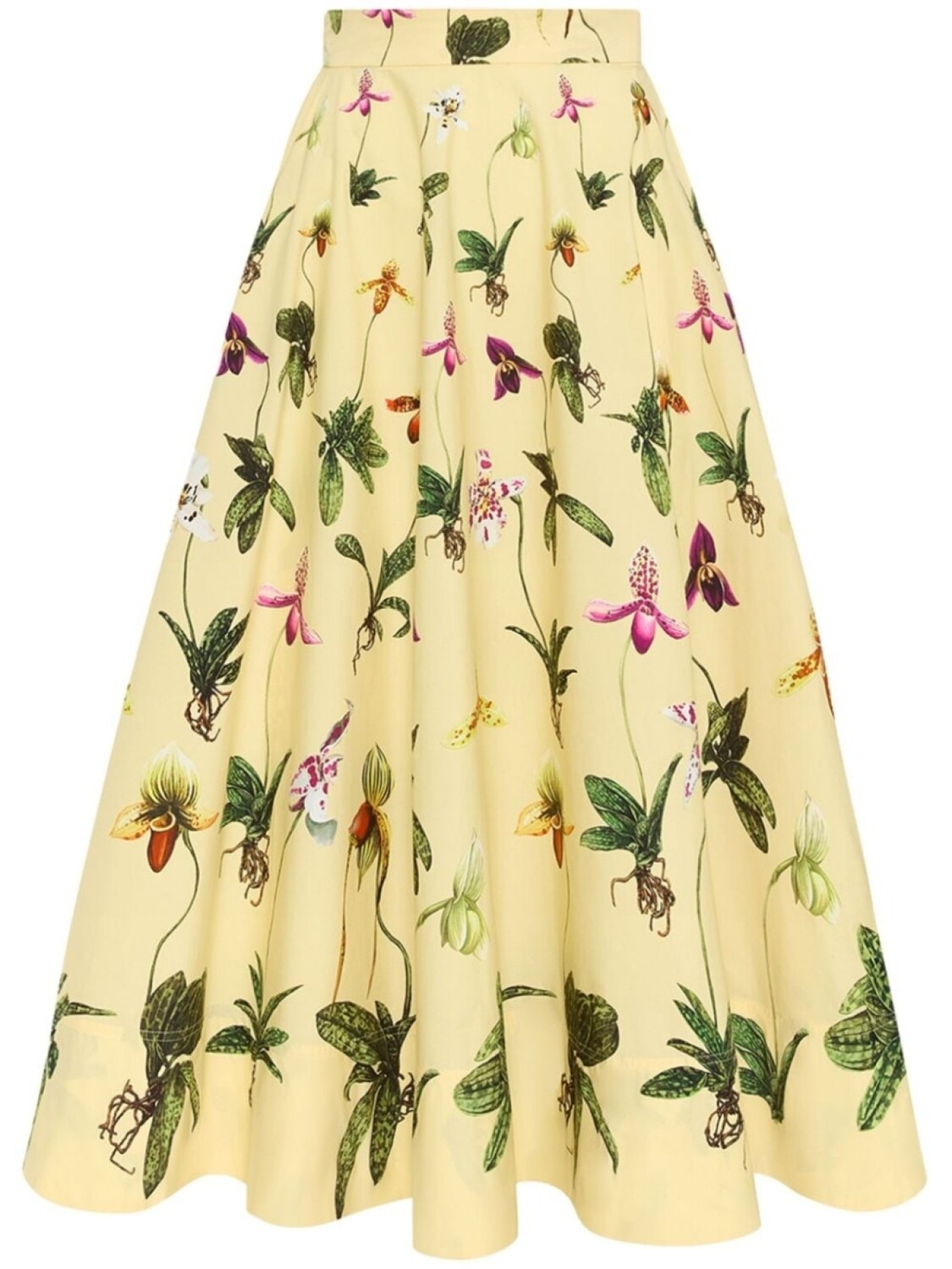 

Oscar de la Renta поплиновая юбка Orchid, желтый