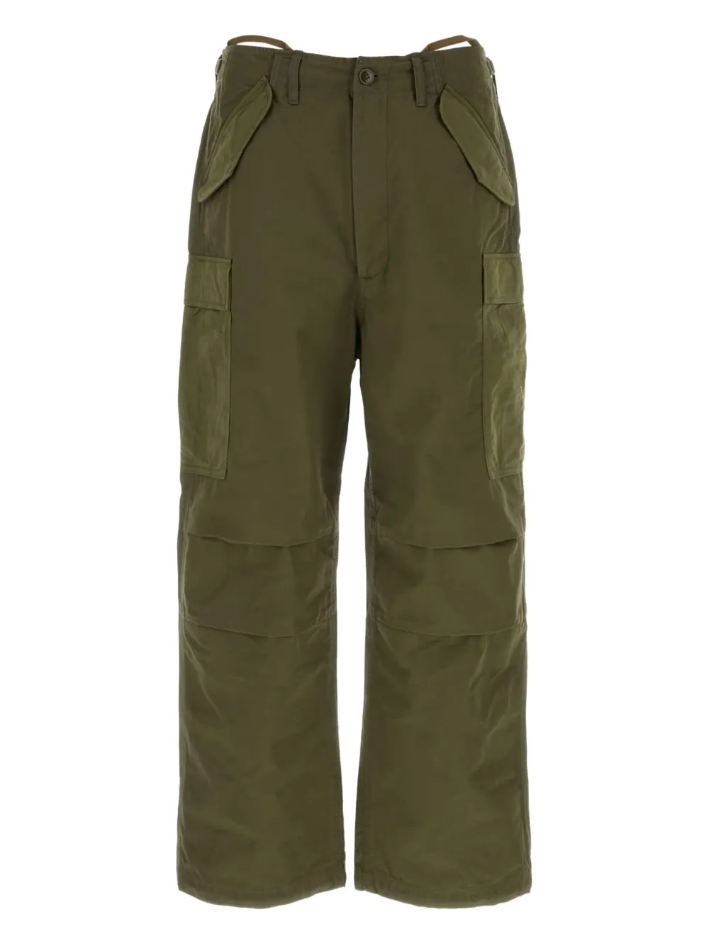 

Брюки на пуговицах Nanamica, зеленый