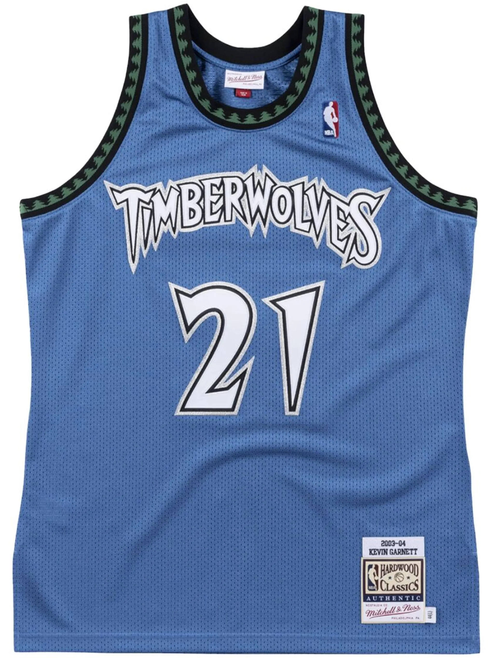 

Топ NBA Minnesota Timberwolves 03-04 Kevin Garnett Authentic Mitchell & Ness, синий