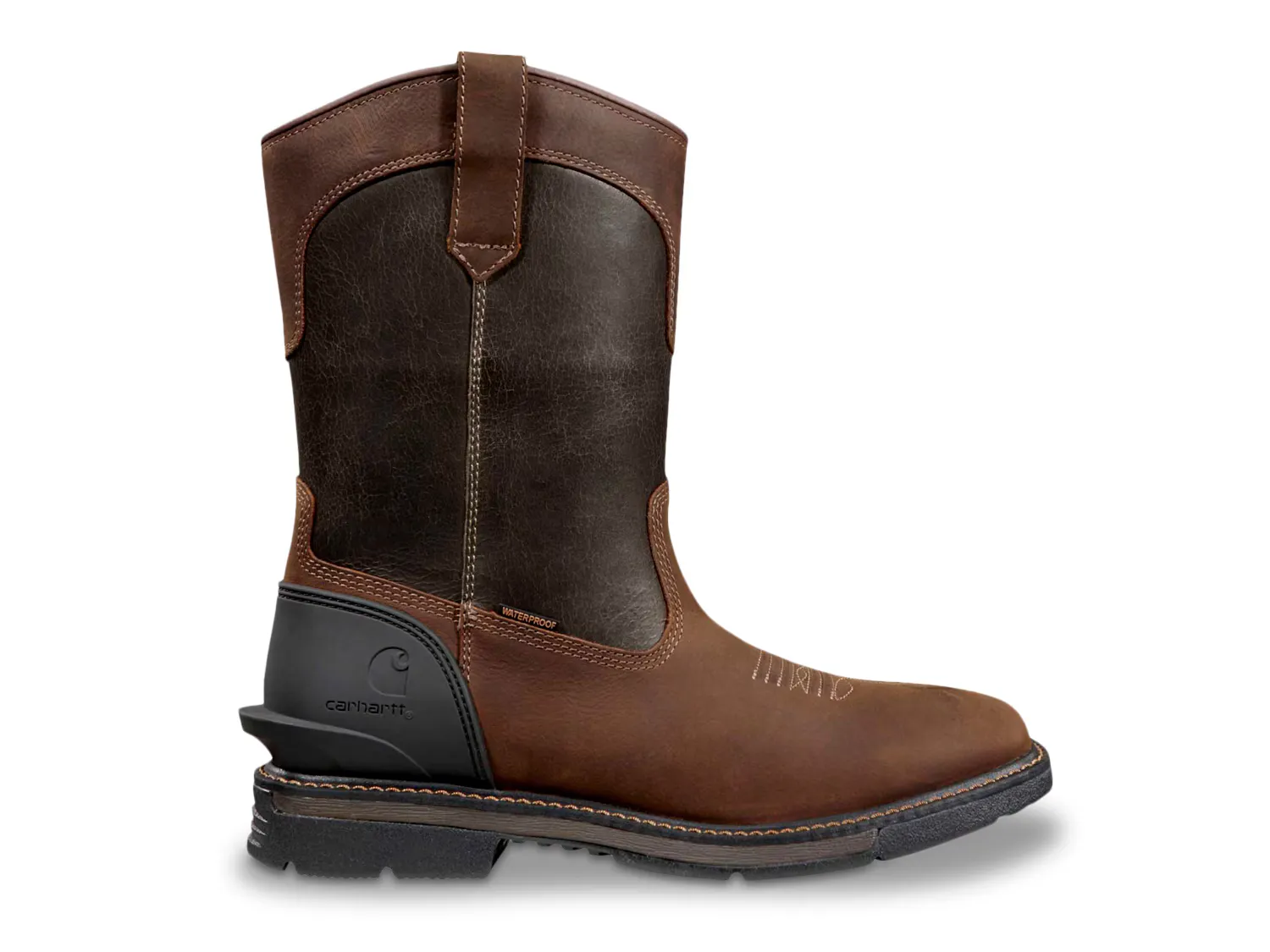 Сапоги Montana 11 Waterproof Steel Toe Work Boot Carhartt, темно-коричневый/темно-зеленый — фото 2