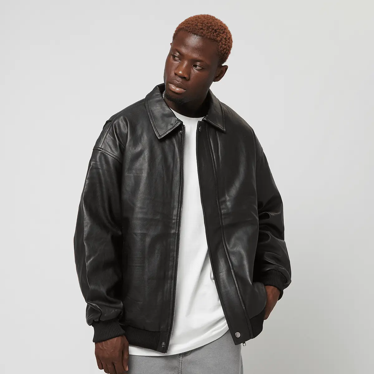 

Куртка Urban Classics Synthetic Leather Blouson, черный