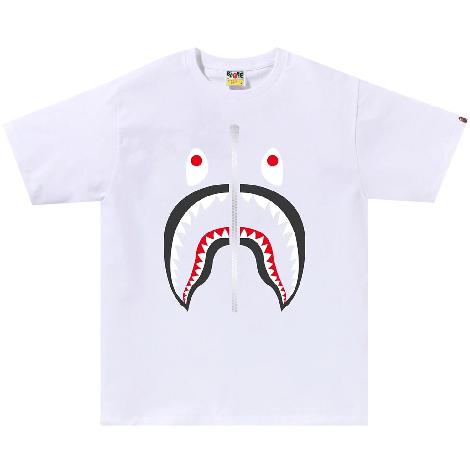 

Футболка BAPE Shark Белая, Белый, Футболка BAPE Shark Белая