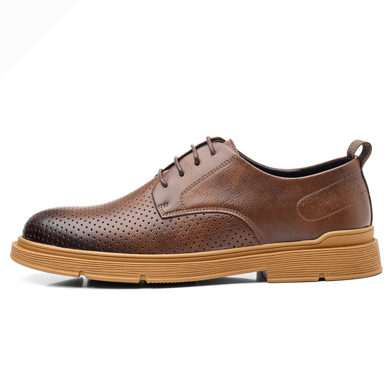 

POPULAR ROUSE PR Мужские повседневные туфли чайно-коричневые с вырезами, цвет Tea Brown Cut-Out