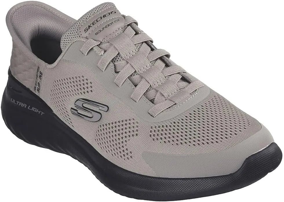 Мужские слипоны Skechers Bounder 2.0 Emerged, бежевый — фото 3