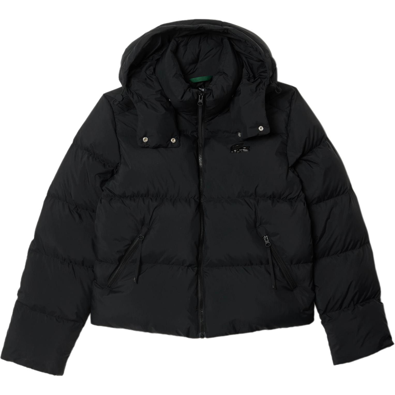 

LACOSTE Пуховик с капюшоном и логотипом, Black