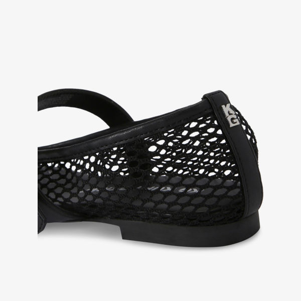Балетки Kg Kurt Geiger Nico из сетчатого материала, черный — фото 4