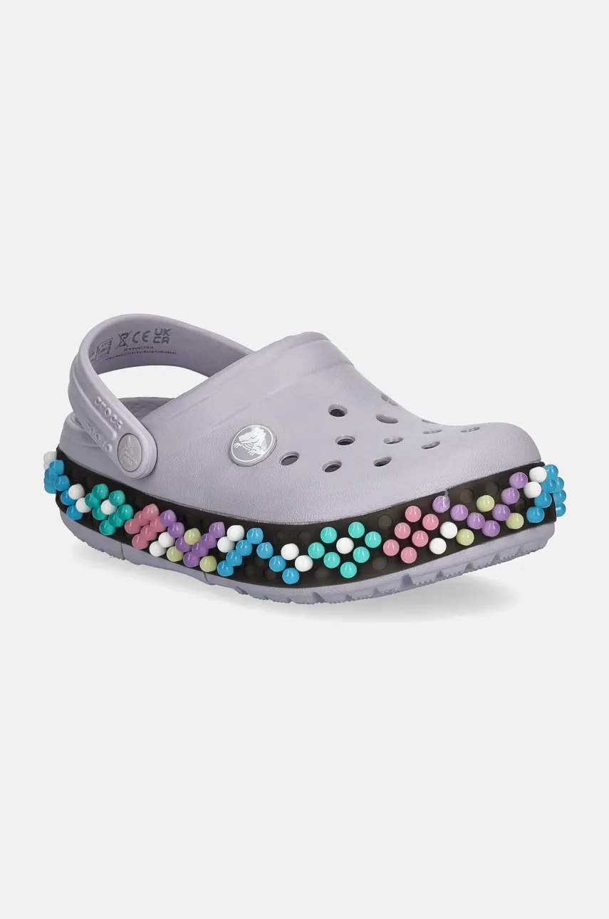 

Детские кроксы CROCBAND COLORFUL LIGHTS CLOG Crocs, фиолетовый