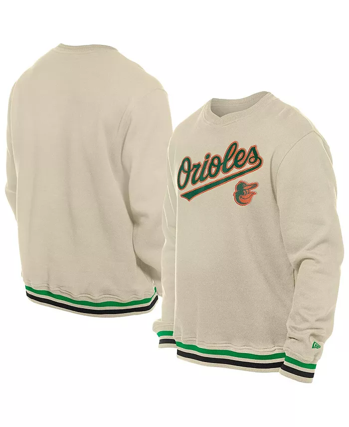 

Мужская кремовая толстовка Baltimore Orioles St. Patrick's Day из твила New Era