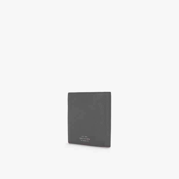 

Кошелек из кожи Panama с зернистой текстурой Smythson, серый