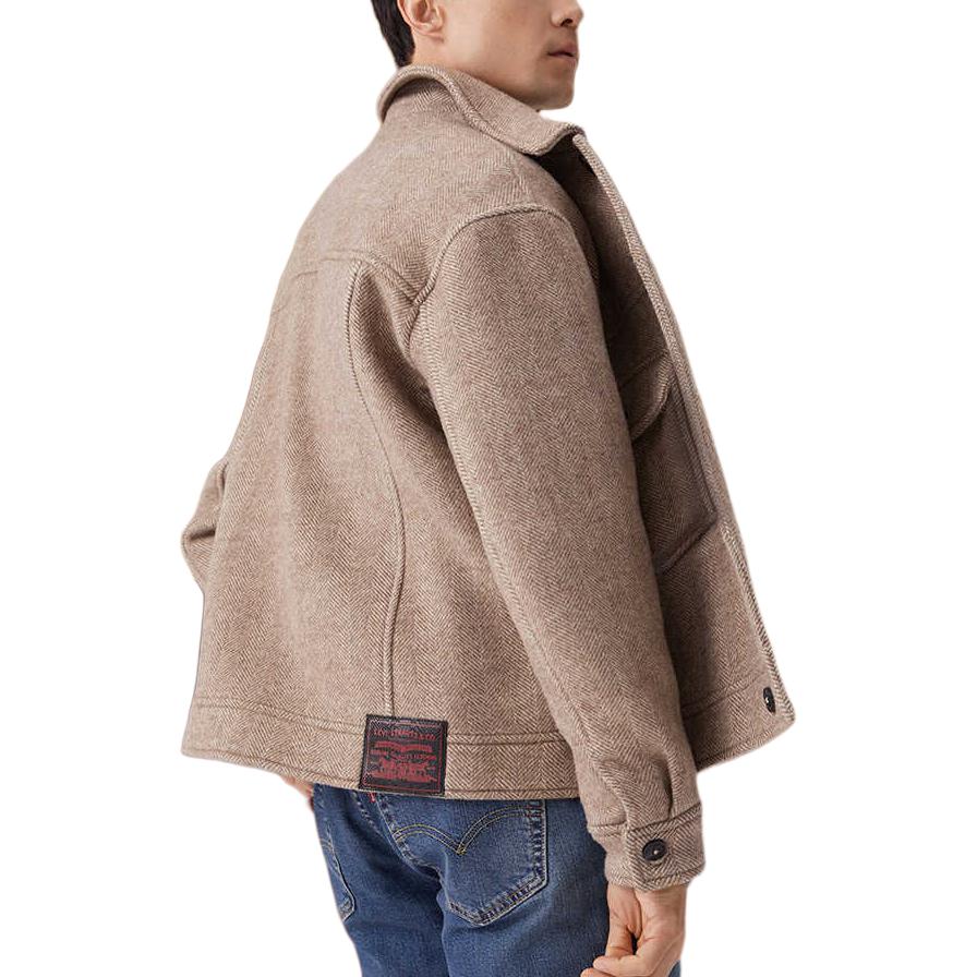 Levis Куртка Levi's мужская светло-коричневая, Light Brown — фото 4