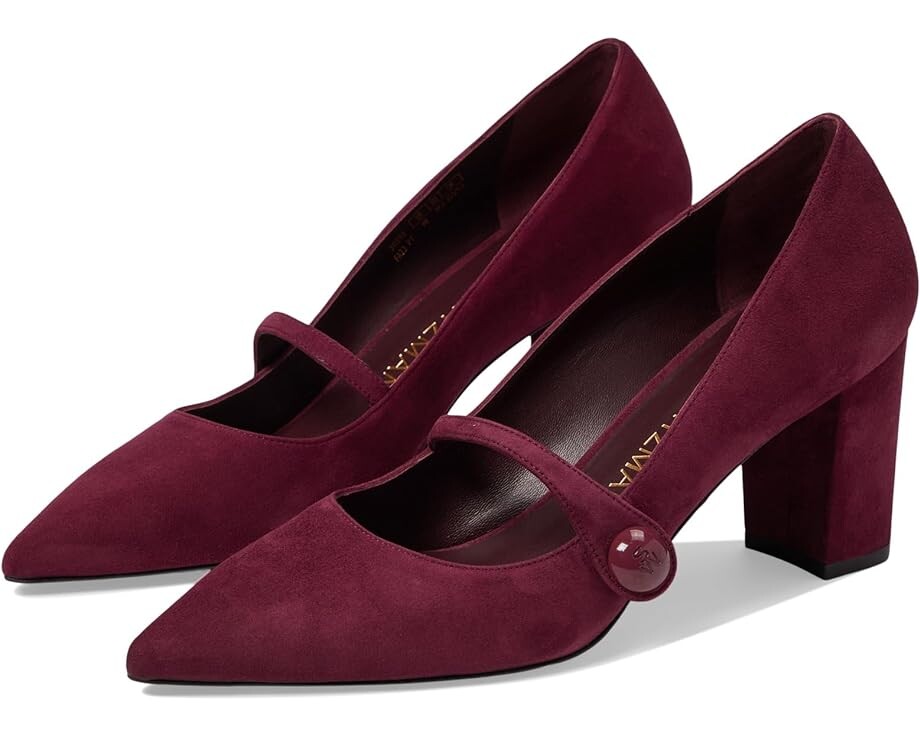 

Туфли Stuart Weitzman SW 75 Mary Jane Pump, цвет Cabernet