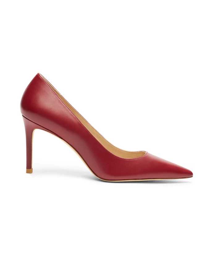 

Элегантные туфли лодочки с острым носком. Stuart Weitzman, красный