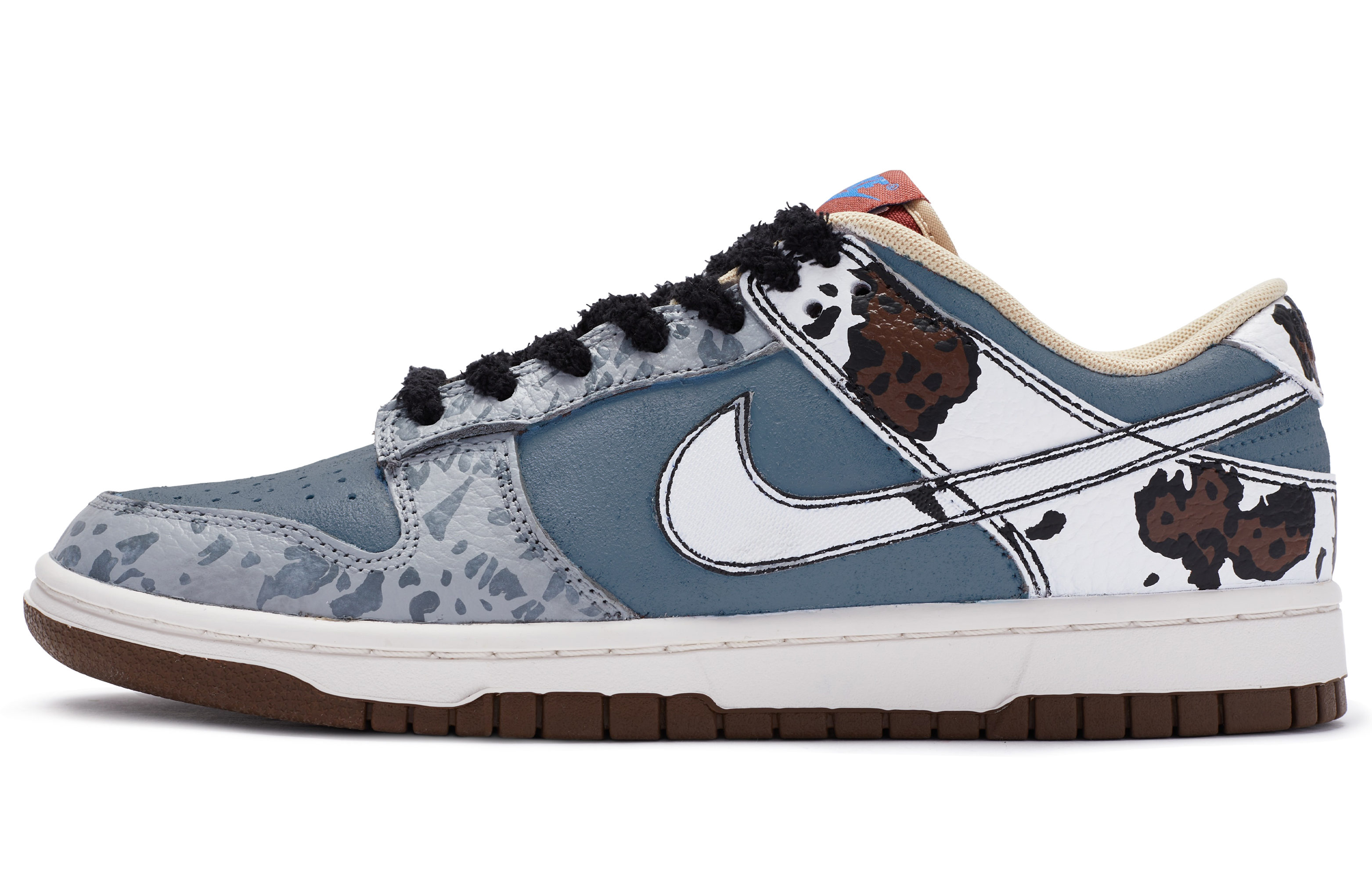 

Кроссовки Nike Dunk Skateboard Shoes Men Low-Top Blue/white/gray/brown/black