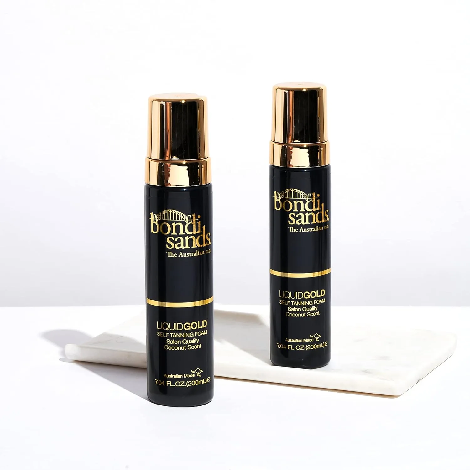 Пена для автозагара Bondi Sands Liquid Gold + рукавица для нанесения | В комплекте легкая пена для автозагара и многоразовая рукавица для безупречного результата  набор из 2 штук — фото 3