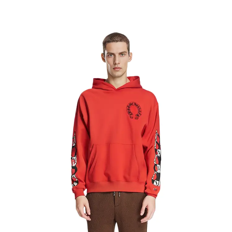 Толстовка мужская красная Chrome Hearts, красный — фото 4