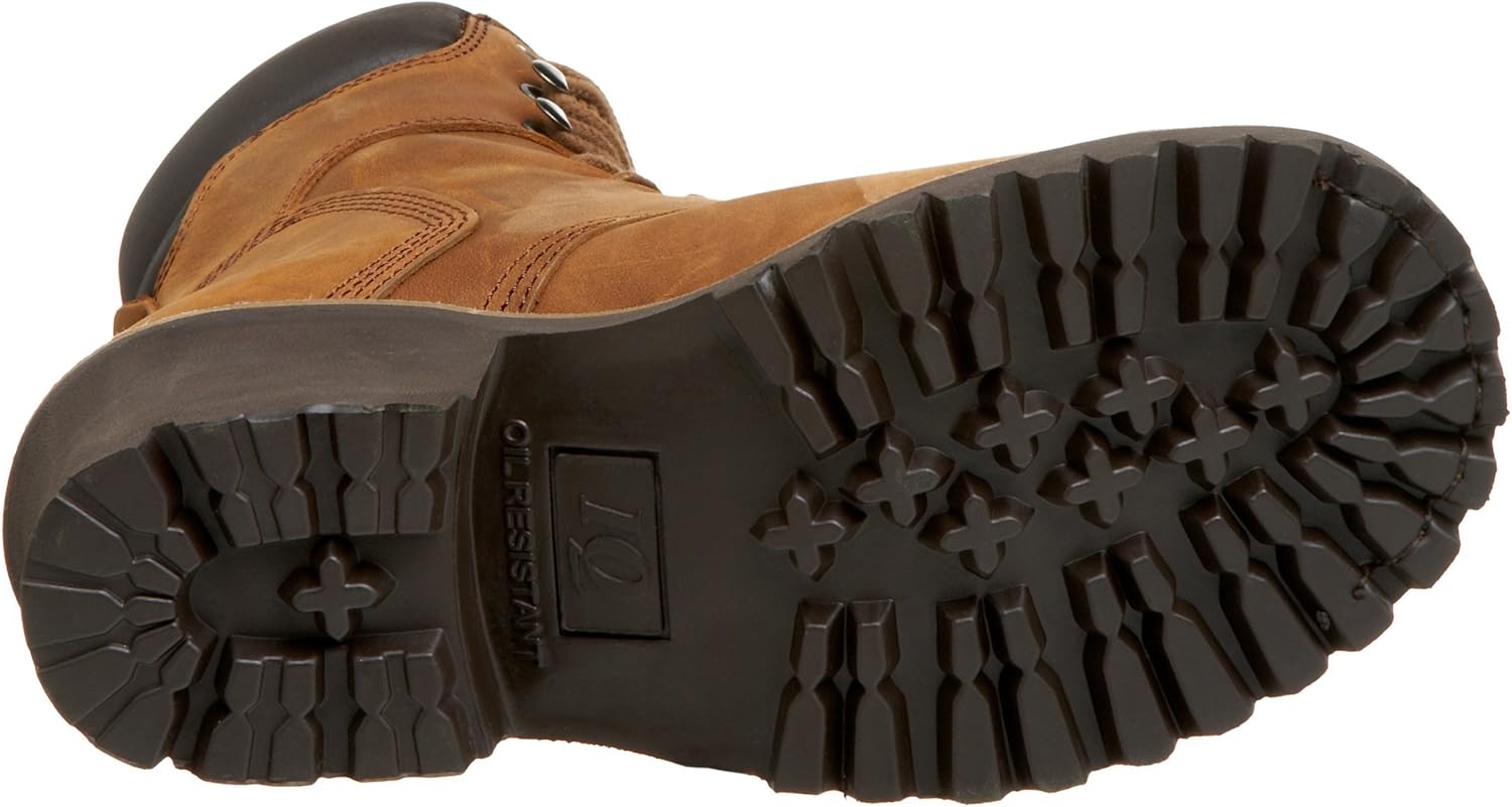 Мужские ботинки Chippewa Hador 8 с металлическим подноском - премиальная натуральная кожа, ортопедическая стелька, металлическая вставка, соответствует стандартам EH ASTM F2413, Tuff Bark — фото 4