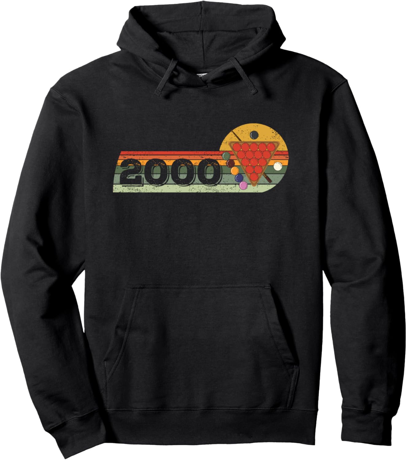 

Винтажная толстовка на день рождения в стиле снукера 2000 года Click-Here For More Snooker Birthday Shirts, черный
