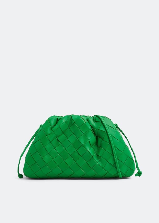 

Клатч Bottega Veneta Mini Pouch, зеленый