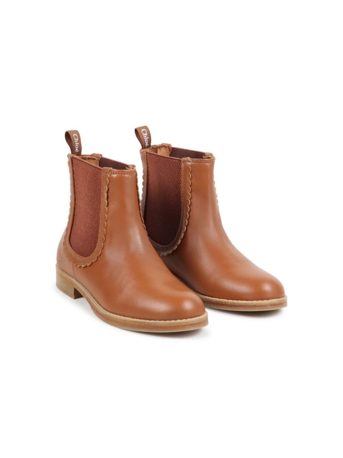 

Chloé Kids ботинки челси, коричневый