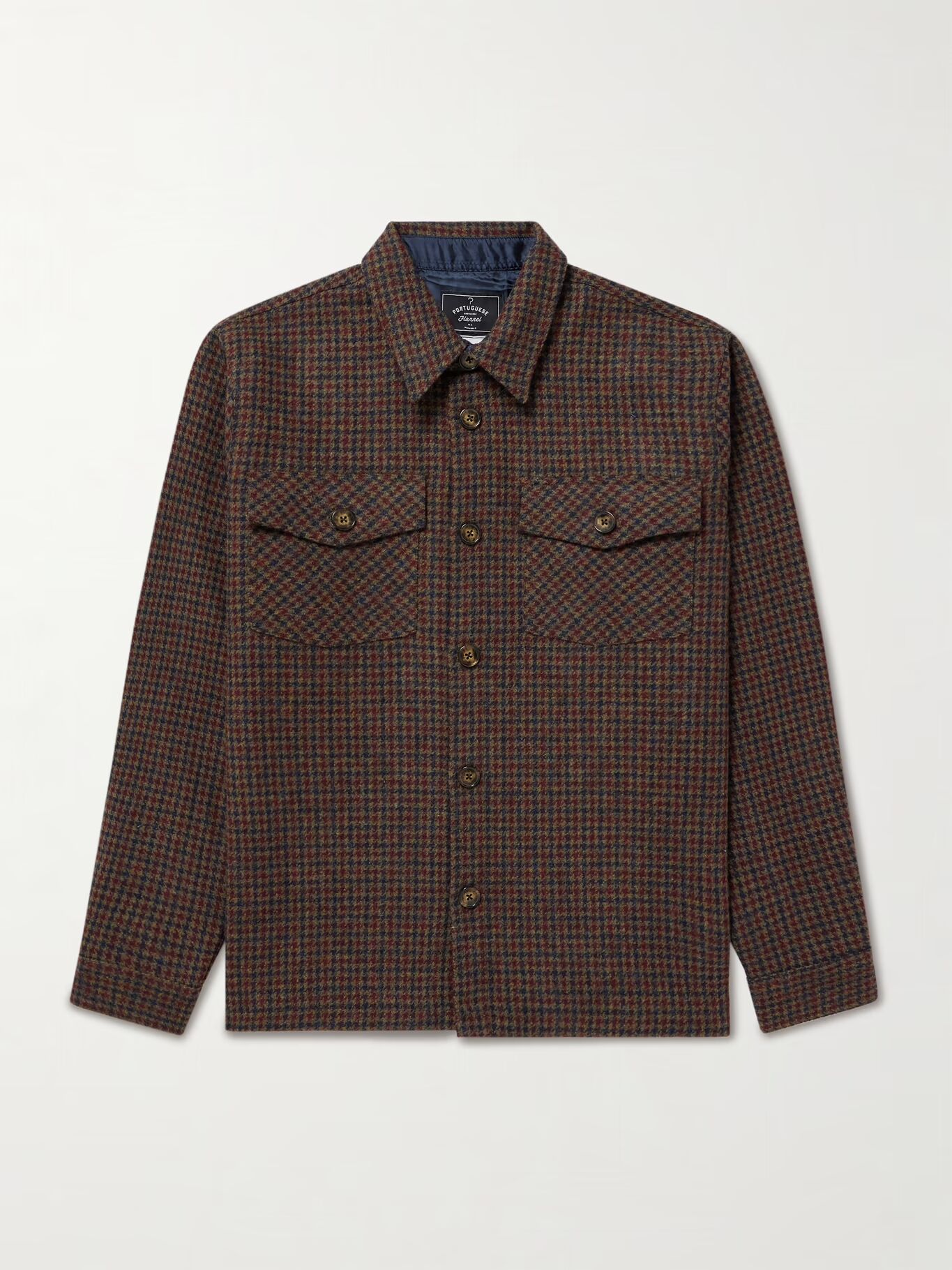 

Рубашка из твида в клетку Valle PORTUGUESE FLANNEL, коричневый