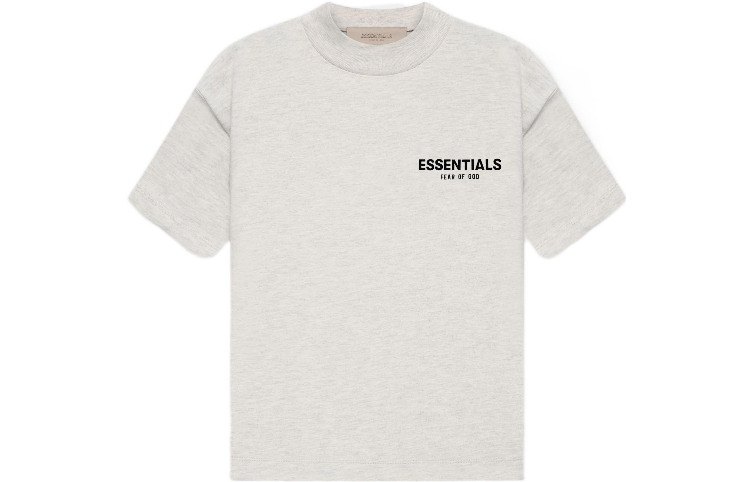 SS22 Футболка Light Oat Детская Fear Of God Essentials, светло- серовато-бежевый — фото 4