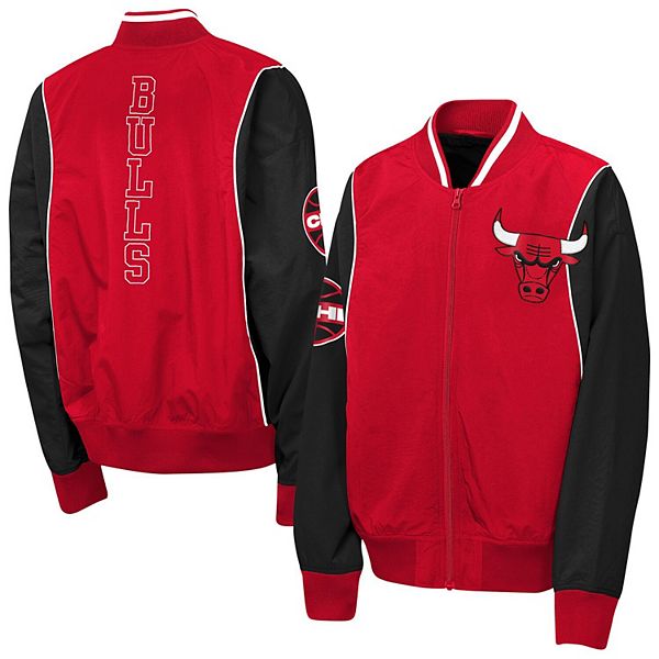 Ветровка Chicago Bulls Youth red/black two-pointer на молнии Outerstuff
