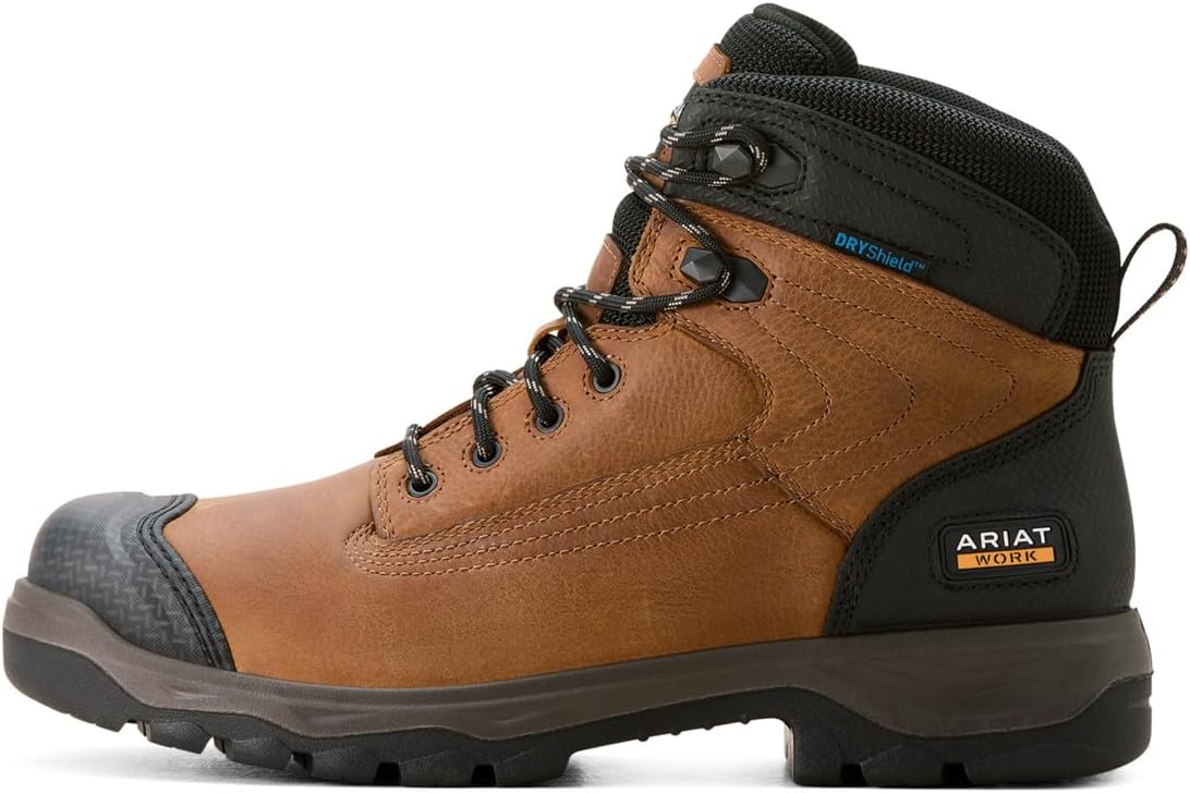 Мужские водонепроницаемые ботинки ARIAT Turbo Duratread Xtr 6, коричневый — фото 2