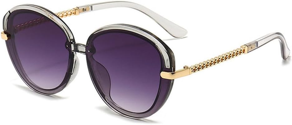 

Модные овальные солнцезащитные очки для женщин, роскошные солнцезащитные очки для мужчин, винтажные очки с градиентным переходом цвета, защита от УФ-излучения UV400, SUN1403 Generic, Gray