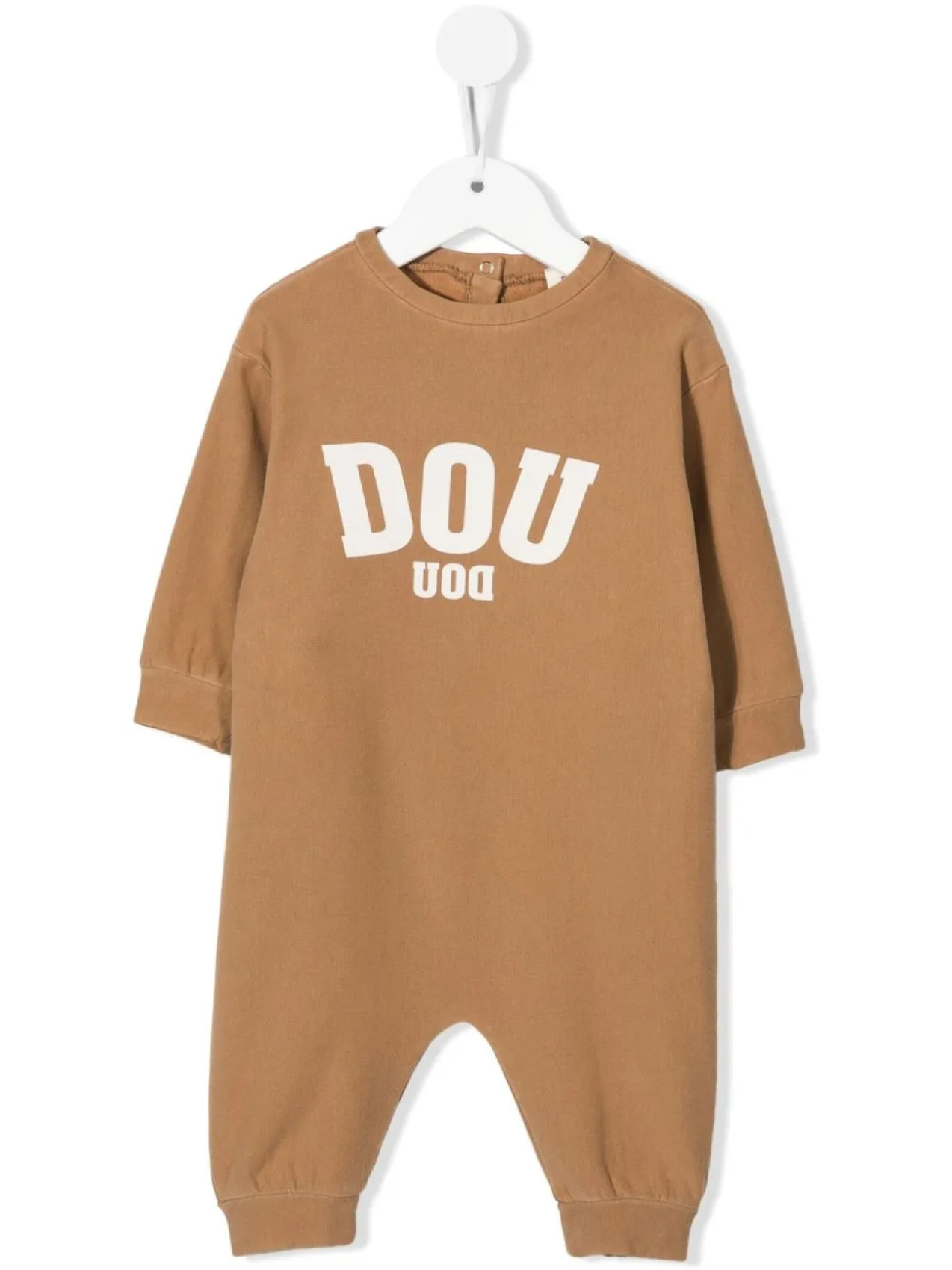 

Douuod Kids ромпер с логотипом, коричневый