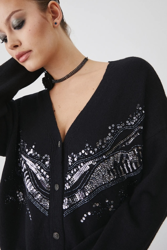 

Кардиган с добавлением шерсти Medicine, черный