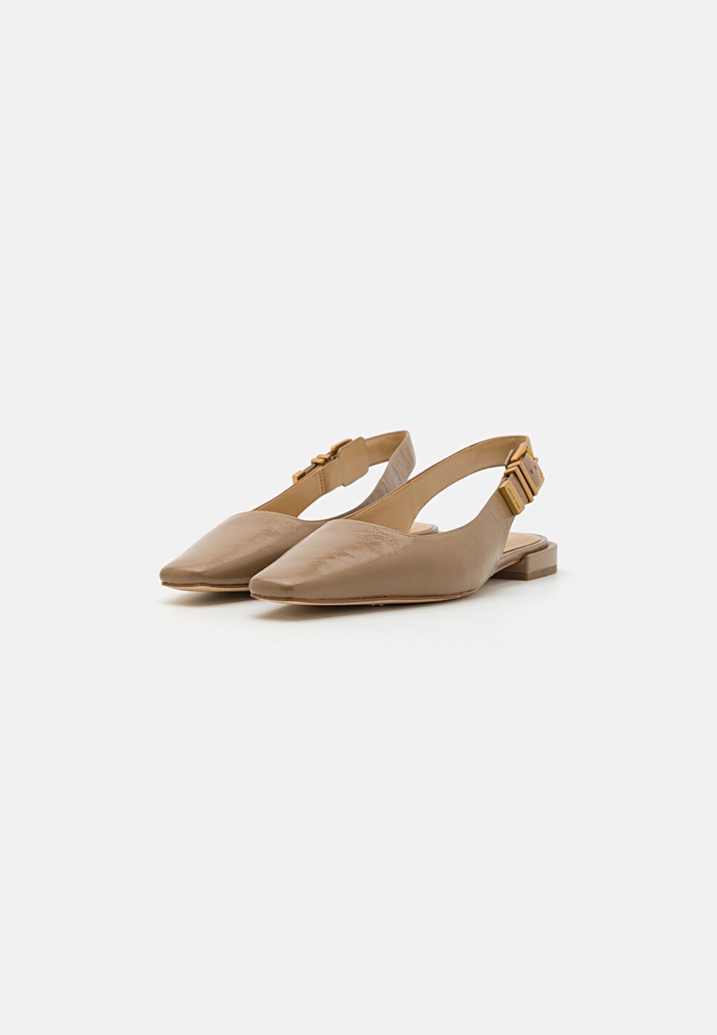Туфли-лодочки с открытой пяткой DARRINGTON FLAT MICHAEL Michael Kors, коричневый — фото 2