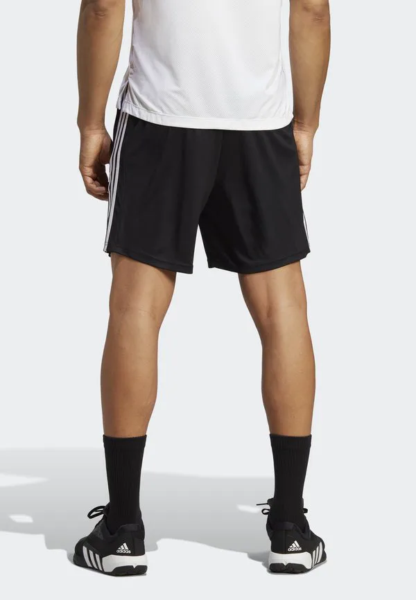 Спортивные шорты essentials из пике с 3 полосками Adidas Performance, Black/White — фото 3