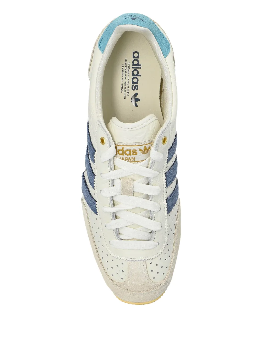 Японские кожаные кроссовки adidas, белый — фото 3